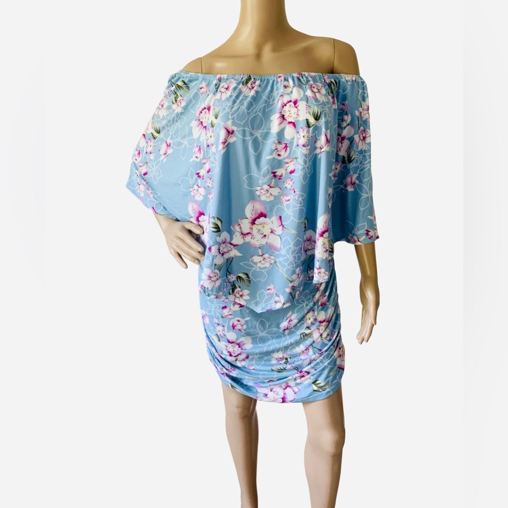 New Floral Off Shoulder Dress Size 2XL
